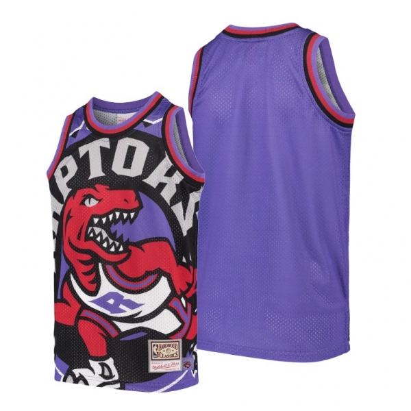 Youth Toronto Raptors Big Face Youth Purple HWC Jersey