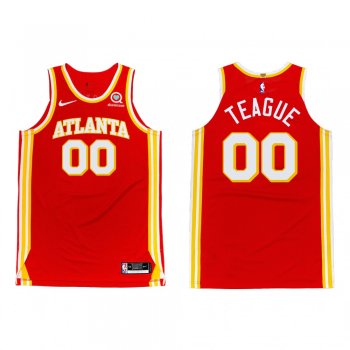 Atlanta Hawks #00 Jeff Teague 2020-21 Icon Authentic Jersey Torch Red