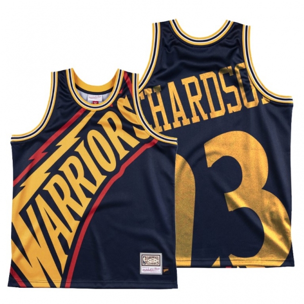 Golden State Warriors Jason Richardson Navy HWC Big Face #23 Jersey