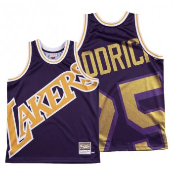 Los Angeles Lakers Gail Goodrich Purple HWC Big Face #25 Jersey