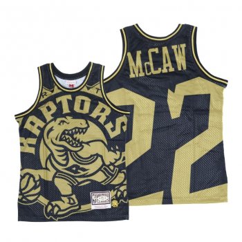 Toronto Raptors Patrick McCaw Big Face Black Gold Jersey