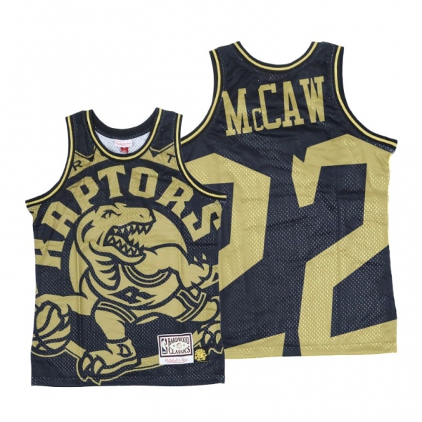 Toronto Raptors Patrick McCaw Big Face Black Gold Jersey