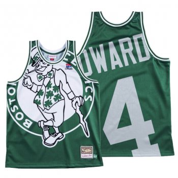 Boston Celtics Carsen Edward Green HWC Big Face #4 Jersey