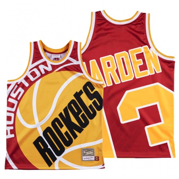 Houston Rockets James Harden Red HWC Big Face #13 Jersey