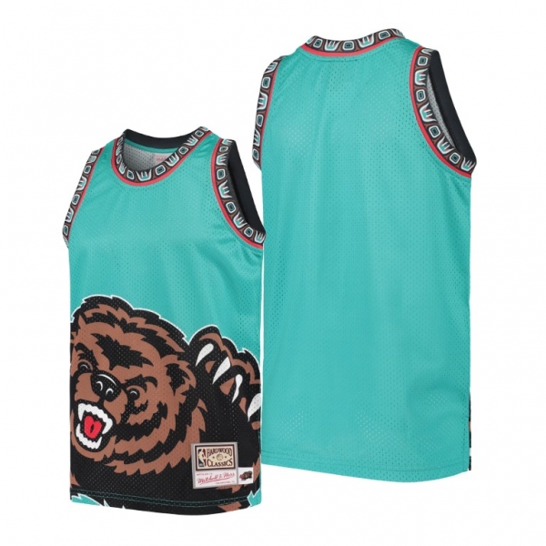 Youth Vancouver Grizzlies Big Face Youth Teal HWC Jersey