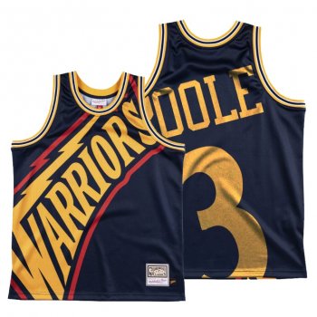 Golden State Warriors Jordan Poole Navy HWC Big Face #3 Jersey