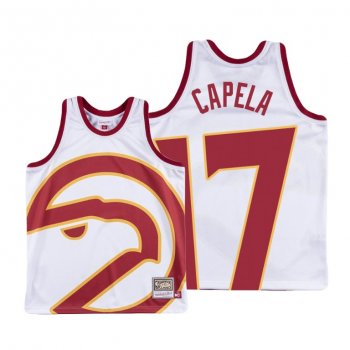 Atlanta Hawks Clint Capela White HWC Big Face #17 Jersey