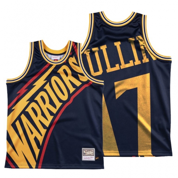 Golden State Warriors Chris Mullin Navy HWC Big Face #17 Jersey