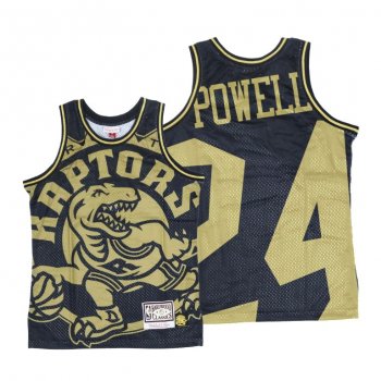 Toronto Raptors Norman Powell Big Face Black Gold Jersey