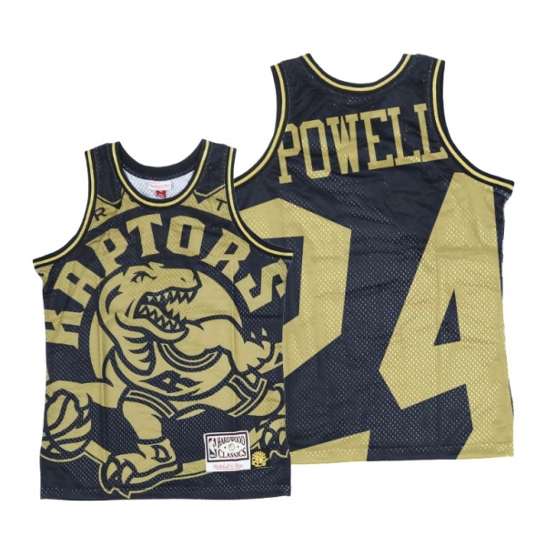 Toronto Raptors Norman Powell Big Face Black Gold Jersey