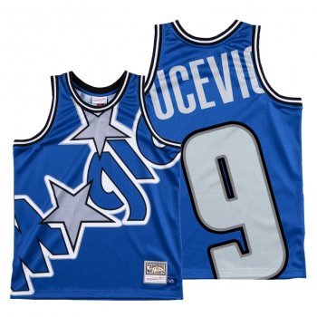 Orlando Magic Nikola Vucevic Royal HWC Big Face #9 Jersey