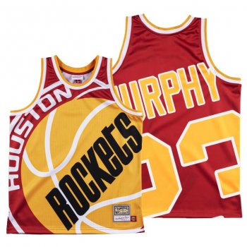 Houston Rockets Calvin Murphy Red HWC Big Face #23 Jersey