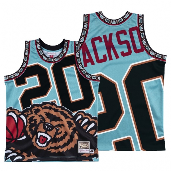 Memphis Grizzlies Josh Jackson Black HWC Big Face #20 Jersey