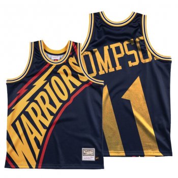 Golden State Warriors Klay Thompson Navy HWC Big Face #11 Jersey