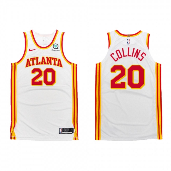 Atlanta Hawks #20 John Collins 2020-21 Association Authentic Jersey White