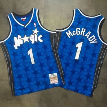 Magic 1 Tracy McGrady Blue 2000-01 Hardwood Classics Swingman Jersey