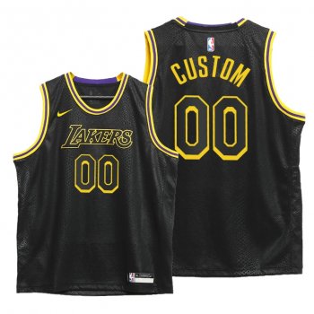 Youth Custom Lakers youth Black Mamba Inspired City Jersey 2020 Honors Kobe