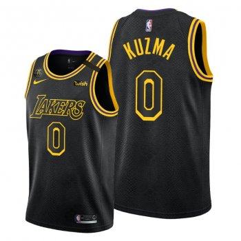 Kyle Kuzma #0 Lakers Black Mamba Inspired City Jersey 2020 Honors Kobe