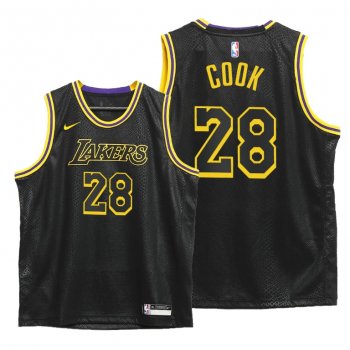 Youth Quinn Cook Lakers Black Mamba Inspired City Jersey 2020 Honors Kobe