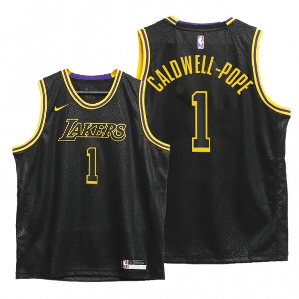 Youth Kentavious Caldwell-Pope Lakers Black Mamba Inspired City Jersey 2020 Honors Kobe