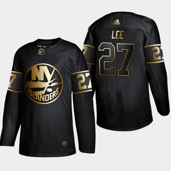 Men's New York Islanders Anders Lee #27 2019 NHL Golden Edition Black Authentic Player Jersey