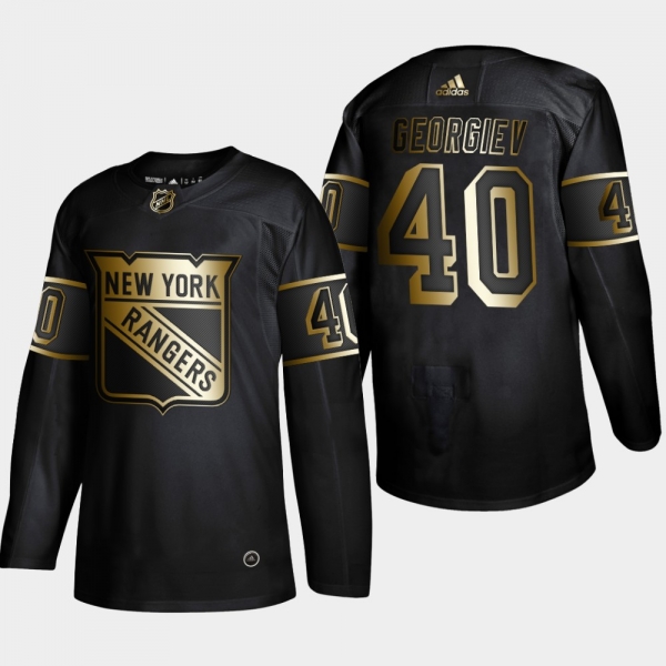 New York Rangers Alexandar Georgiev #40 2019 NHL Golden Edition Authentic Player Jersey - Black