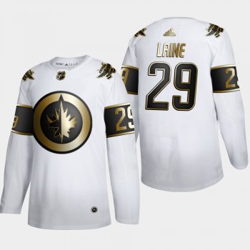 Men's Winnipeg Jets Patrik Laine #29 NHL Golden Edition White Authentic Jersey