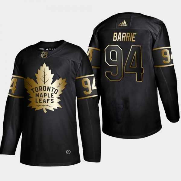 Men's Toronto Maple Leafs Tyson Barrie #94 NHL Golden Edition Black Authentic Jersey