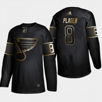 St. Louis Blues Barclay Plager #8 Retired Player 2019 NHL Golden Edition Black Jersey - Men's