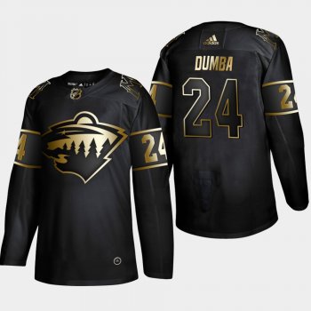 Minnesota Wild Matt Dumba #24 Authentic 2019 NHL Golden Edition Black Player Jersey - Men's