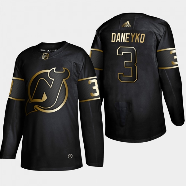 Men's New Jersey Devils Ken Daneyko #3 2019 NHL Golden Edition Black Retired Player Jersey