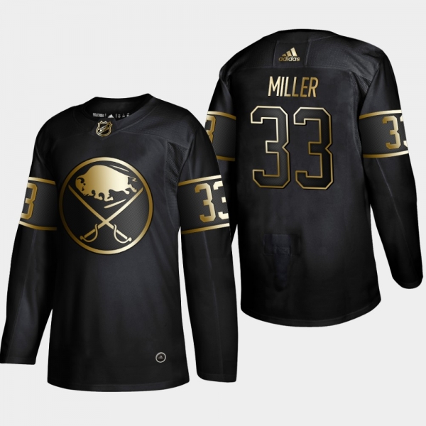 Buffalo Sabres Colin Miller #33 NHL Golden Edition Authentic Jersey - Black