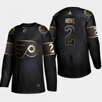 Men's Philadelphia Flyers Mark Howe 2019 NHL Golden Edition Retired Player Player Black Jersey