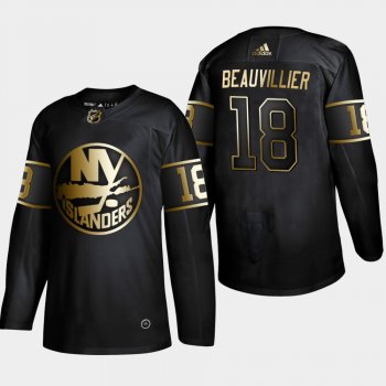 Men's New York Islanders Anthony Beauvillier #18 2019 NHL Golden Edition Black Authentic Player Jersey