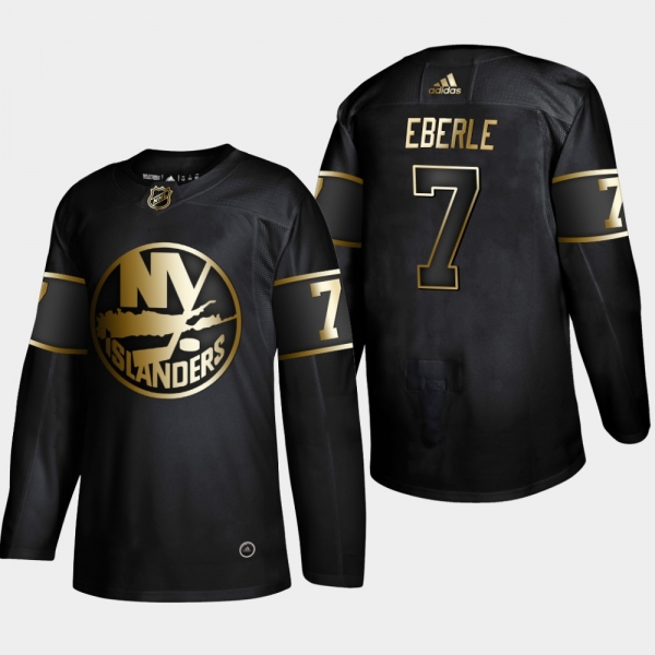 Men's New York Islanders Jordan Eberle #7 2019 NHL Golden Edition Black Authentic Player Jersey