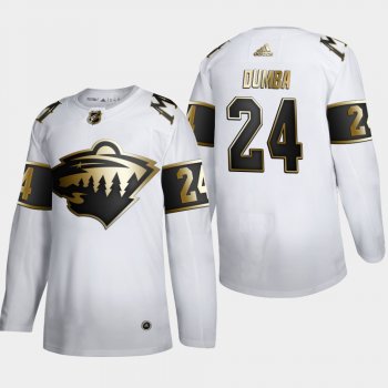 Men's JerseyMen's Minnesota Wild Matt Dumba #24 NHL Golden Edition White Authentic Jersey