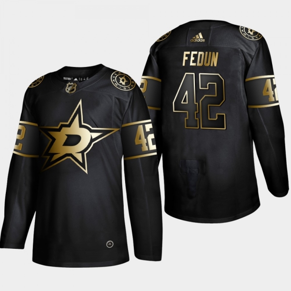 Dallas Stars Taylor Fedun #42 2019 NHL Golden Edition Authentic Player Jersey - Black