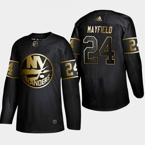 Men's New York Islanders Scott Mayfield #24 2019 NHL Golden Edition Black Authentic Player Jersey