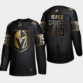 Men's JerseyMen's Vegas Golden Knights Ryan Reaves #75 2019 NHL Golden Edition Black Authentic Player Jersey