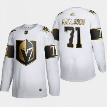 Men's Vegas Golden Knights William Karlsson #71 NHL Golden Edition White Authentic Jersey