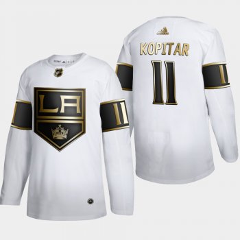 Men's Los Angeles Kings Anze Kopitar #11 NHL Golden Edition White Authentic Jersey