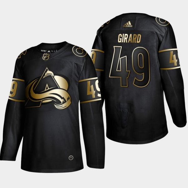 Men's Colorado Avalanche Samuel Girard #49 2019 NHL Golden Edition Black Authentic Player Jersey