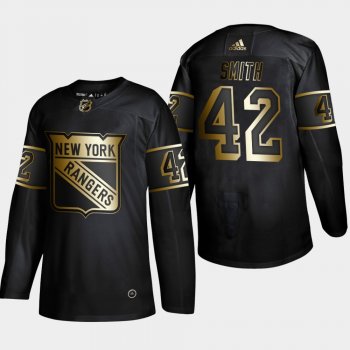 New York Rangers Brendan Smith #42 2019 NHL Golden Edition Authentic Player Jersey - Black