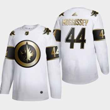 Men's Winnipeg Jets Josh Morrissey #44 NHL Golden Edition White Authentic Jersey