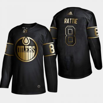 Edmonton Oilers Ty Rattie #8 2019 NHL Golden Edition Authentic Player Jersey - Black