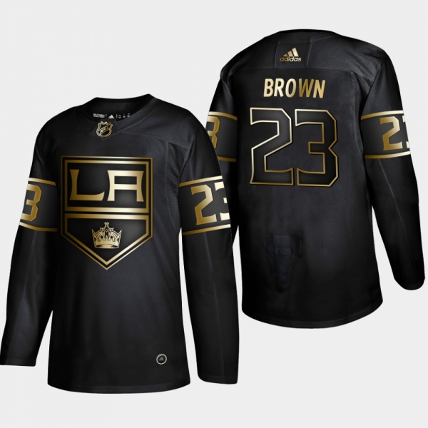 Los Angeles Kings Dustin Brown #23 Authentic 2019 NHL Golden Edition Black Player Jersey - Men's