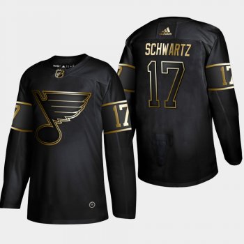 St. Louis Blues Jaden Schwartz #17 Authentic 2019 NHL Golden Edition Black Player Jersey - Men's