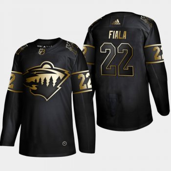 Minnesota Wild Kevin Fiala #22 Authentic 2019 NHL Golden Edition Black Player Jersey - Men's