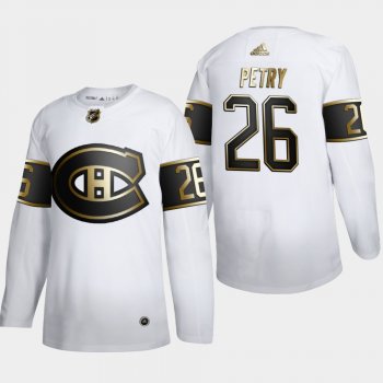 Men's Montreal Canadiens Jeff Petry #26 NHL Golden Edition White Authentic Jersey