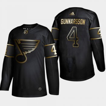 St. Louis Blues Carl Gunnarsson #4 Authentic 2019 NHL Golden Edition Black Player Jersey - Men's